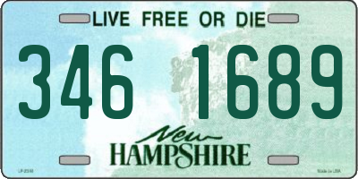 NH license plate 3461689