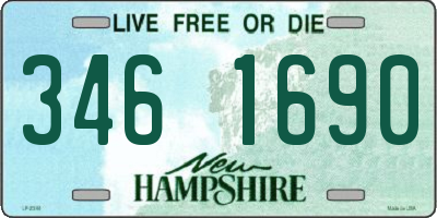 NH license plate 3461690