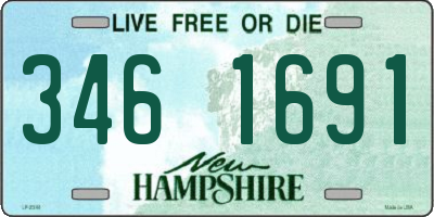 NH license plate 3461691