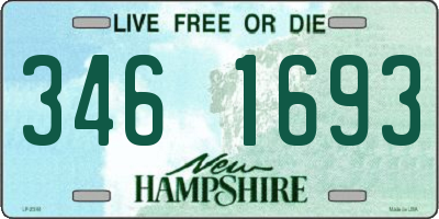 NH license plate 3461693