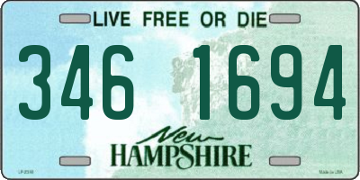 NH license plate 3461694