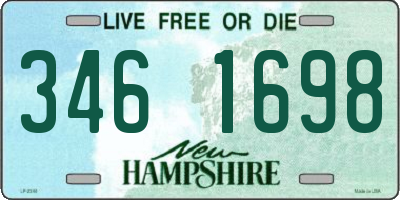 NH license plate 3461698