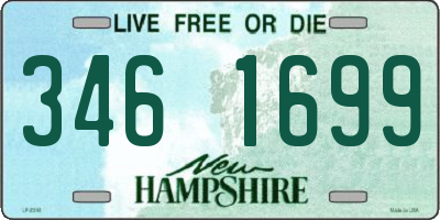 NH license plate 3461699