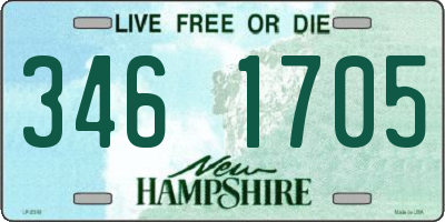 NH license plate 3461705