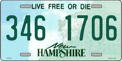 NH license plate 3461706