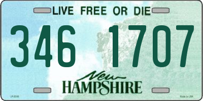 NH license plate 3461707