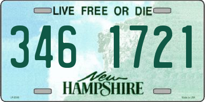 NH license plate 3461721