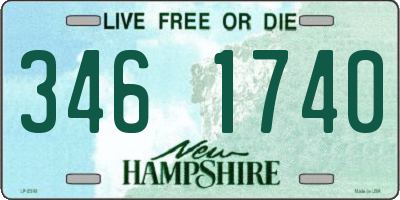 NH license plate 3461740