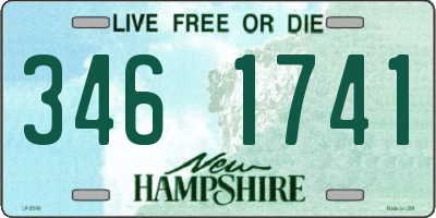 NH license plate 3461741
