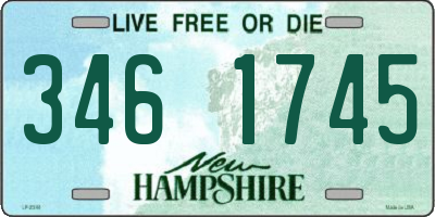 NH license plate 3461745