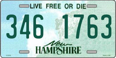 NH license plate 3461763