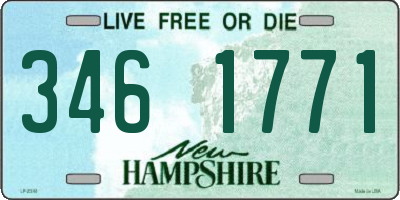 NH license plate 3461771