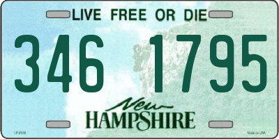 NH license plate 3461795