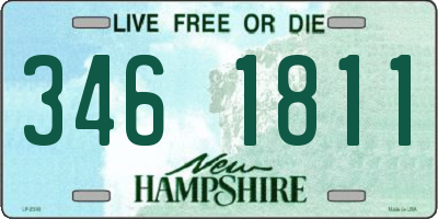 NH license plate 3461811