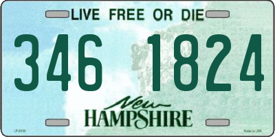 NH license plate 3461824