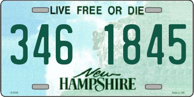 NH license plate 3461845