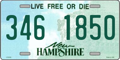 NH license plate 3461850