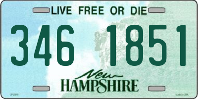 NH license plate 3461851