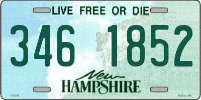 NH license plate 3461852