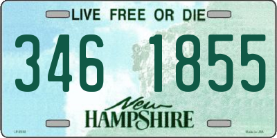 NH license plate 3461855