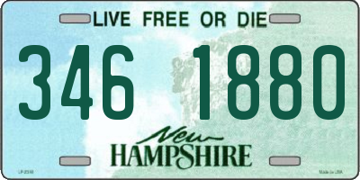 NH license plate 3461880