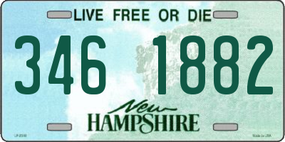 NH license plate 3461882
