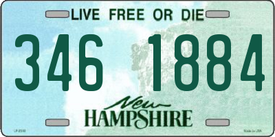 NH license plate 3461884