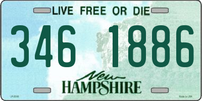 NH license plate 3461886