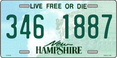 NH license plate 3461887