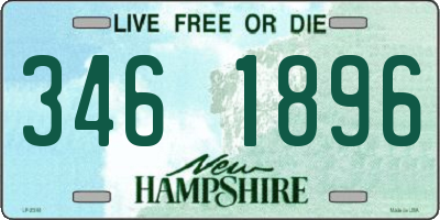 NH license plate 3461896