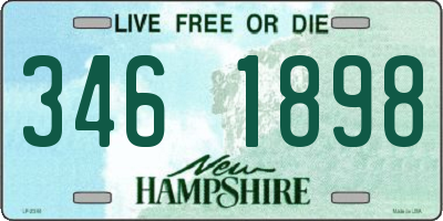NH license plate 3461898