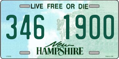 NH license plate 3461900