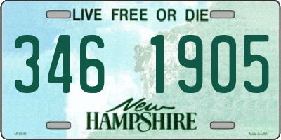 NH license plate 3461905