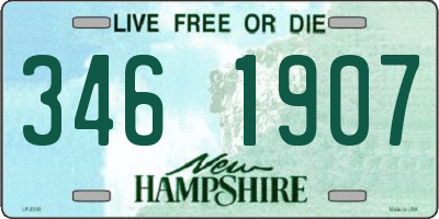 NH license plate 3461907