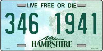 NH license plate 3461941
