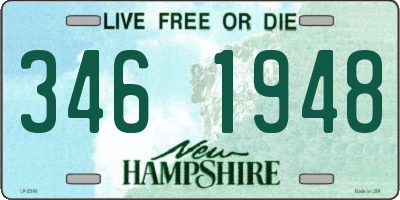 NH license plate 3461948