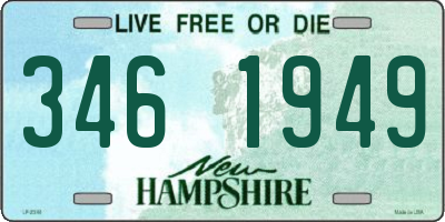 NH license plate 3461949