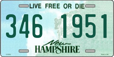 NH license plate 3461951