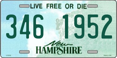 NH license plate 3461952