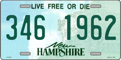 NH license plate 3461962