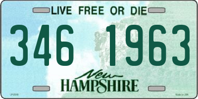 NH license plate 3461963
