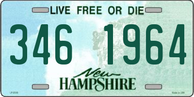 NH license plate 3461964
