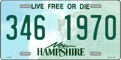 NH license plate 3461970