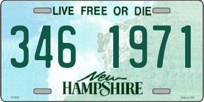 NH license plate 3461971