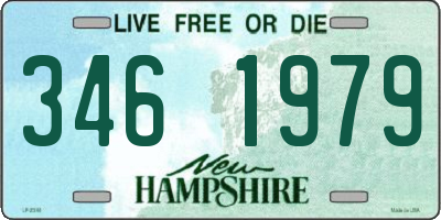 NH license plate 3461979