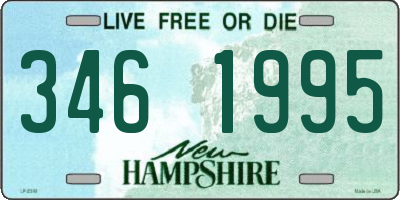 NH license plate 3461995