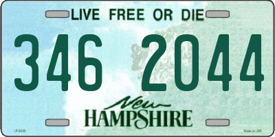 NH license plate 3462044