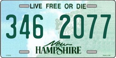 NH license plate 3462077