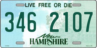 NH license plate 3462107