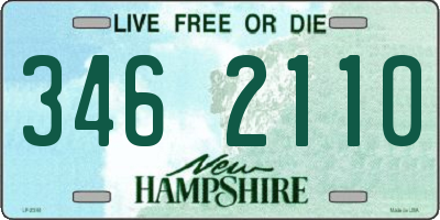 NH license plate 3462110